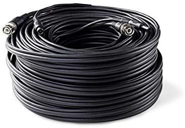 CCTV-Sicherheitskabel - BNC/DC - 10.0 m - Rund - PVC - Schwarz - Kartonverpackung