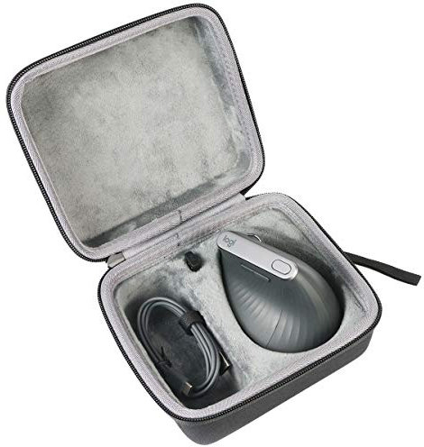 co2CREA Hard Travel Cover Case for Logitech MX Vertical Ergonomic Mouse and accessories,Case Only