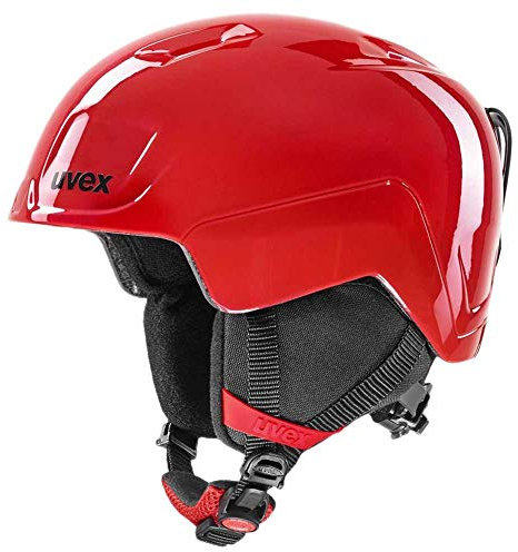 uvex heyya - Leichter Skihelm für Kinder - individuelle Größenanpassung - optimierte Belüftung - fire red - 51-55 cm