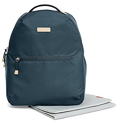 Skip Hop umweltfreundlicher Go-Envi-Windelrucksack in Grau, blau