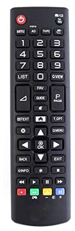 Replacement Remote Control Compatible for LG 28MT49DF 28 Inch HD Ready TV