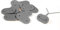 Simon & Co -Lot de 26- Fixation pour canisse et Brise-Vue - Couleur Gris - avec fil résistant - en Bonus une petite étiquette en bamboo pour étiqueter vos plantes !