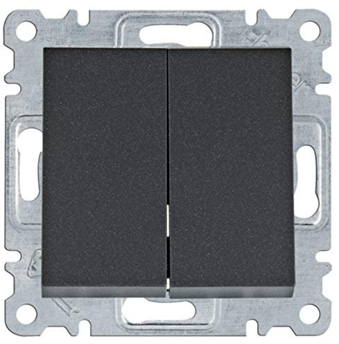 Interruptor doble serie lumina (WL0043) color negro