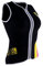 Damen-Neoprenanzüge, Premium-Neopren, 3 mm, ärmellos, Reißverschluss vorne, Jacke für Tauchen, Surfen, Schwimmen, Schnorchel, Anzug, Schwarz, Größe L