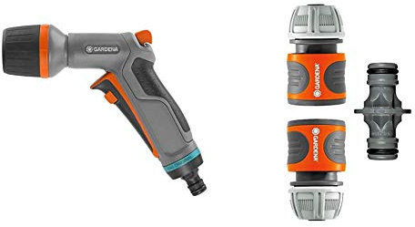 Gardena Pistolet d'Arrosage et de Nettoyage Comfort Ecopulse™ : Pistolet & Nécessaires d'Arrosage de Gardena : Raccords pour Extension de Tuyau 13 mm (1/2) et 15 mm (5/8)