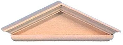 Dolls House Georgian Door or Window Pediment Natural Wood Miniature Accessory