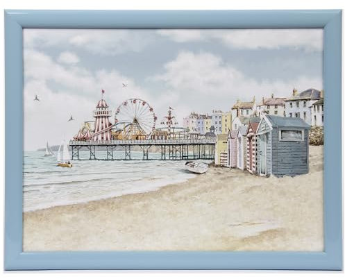 Tamersgifts Cushioned Laptrays Lap Tray TV Dinner Bean Bag Padded Cushion Gift (Sandy Bay Laptray)