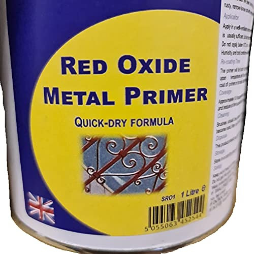 Red Oxide Metal Primer Paint (Quick-Dry Formula) 1L Tin