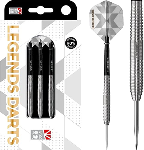 Legend Darts Pro Series | Dartpfeile-Set mit Stahlspitze aus 90 % Wolfram in mehreren Fassformen und Gewichten