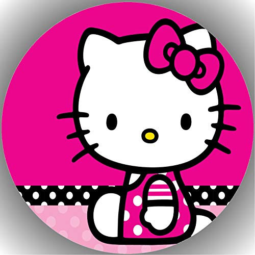 TTS-24 Premium Esspapier Oblate Tortenbild, Essbares Foto für Torten, Tortenaufleger Ø 20cm Hello Kitty T3