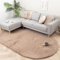 FRAAI | Home & Living Hochflor Teppich Oval - Comfy Supreme Taupe - Einfarbig - Modern, Skandinavisch - Wohnzimmer, Schlafzimmer - Fellteppich - Carpet