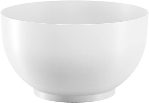 MELTOM Pflanzschale Rund Ø 29,5 x 15,3 cm Weiß Satiniert, Blumenschale Groß | Ø 29,5 cm, Höhe 15,3 cm · 7,6 Liter · Schale ohne Füße · satinierte Oberfläche · ohne Bodenloch
