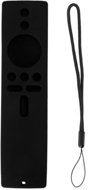 Atyhao Fernbedienungsabdeckung, Fernbedienungsschutzhülle, rutschfeste Fernbedienungshülle, Passend für Mi Box S und Mi TV Stick(Schwarz)