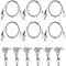6Pcs Picture Hanging Wire Kit, 2m × Φ2mm Stainless Steel with Wire 6 Adjustable Hook, Picture Rail Hooks and Picture Hanging Wire Kit with Hooks, Picture Wire for Picture Curtain Exhibition