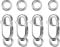 8PCS Solid Sterling Silver 925 Lobster Claw Clasps with Jump Rings, Necklace Bracelet Jewelry Silver Clasps for Jewelry Making Necklace Bracelet DIY, Large Lobster Claw 12mm Split Rings 4mm Set