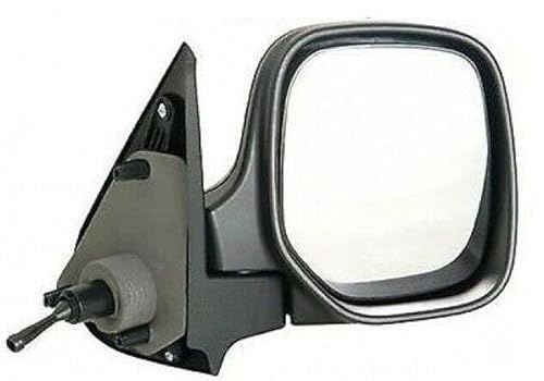 TVP Trade Vehicle Parts.co.uk Compatible With Door Wing Mirror Manual Black O/S Right Side Partner 1996-2008
