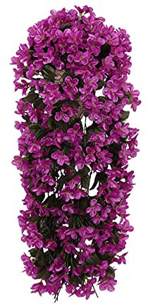 Hängekorb Blumen Orchidee Vivids Wall Wisteria Violet Hanging Strauß Künstliche Hängeblume Künstliche Girlande Künstliche Blumen Wohnzimmer Dekoration Wand