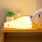 eaaerr Nachtlicht Kinder, Silikon Ente Nachttischlampe mit Timer Dimmbar und USB Wiederaufladbar, Touch LED Kinderbett Nachtlicht für ostergeschenke kinder, Schlafzimmer Und Kinderzimmer Deko