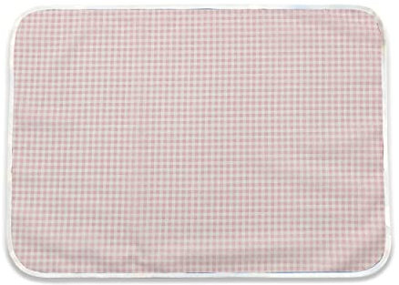 Panini Tessuti, Platzdeckchen aus reiner Baumwolle für Brei - Mittagessen - Snack im Kinderzimmer Größe 52 x 37 cm, rosa kariert