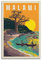 WELYK Vintage-Reiseposter Malawi, Afrika, dekoratives Gemälde, Leinwand, Wandposter und Kunstbild, modernes Familien-Schlafzimmer, Dekor-Poster, 20 x 30 cm