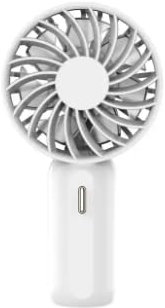 Handheld Mini Fan USB Rechargeable Pocket Size (White)