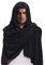 JIAHG Vintage Châle Halloween pour Hommes et Femmes Costume de Médiéval Renaissance Cape à Capuche Poncho Cape de Sorcier Vampire Respirant Coupe-Vent