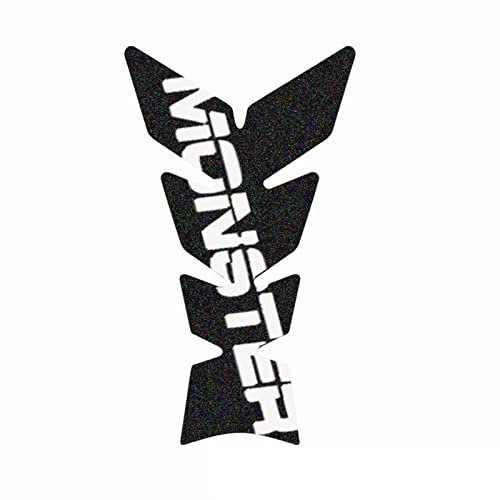Adesivo serbatoio Per DUCATI MONSTER 695 696 796 1100 1100S 797 821 795 Moto Rilievo Del Serbatoio Del Carburante Sticker Decalcomanie Protector (Color : White)