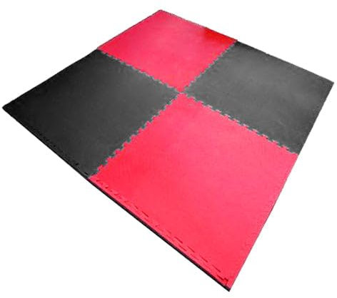 MAR | Reversible Interlocking Eva Jigsaw Mats - 20mm Thickness, Extra Thick Non-Slip Martial Arts Mats, Foam Exercise Floor Mats, Gym Flooring Mat, Aikido, MMA, Yoga, BJJ & More (100cm x 100cm)