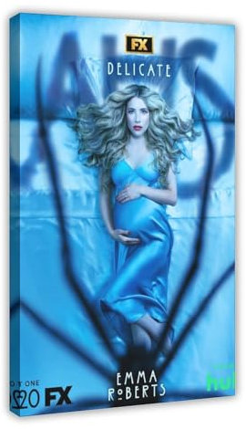 EMIGOS Filmposter American Horror Story Staffel 12, Leinwand-Poster, Wandkunst, Dekor, Bild, Gemälde für Wohnzimmer, Schlafzimmer, Dekoration, Rahmenstil, 60 x 90 cm