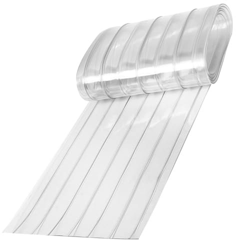 Rabat De Porte De Niche pour Chien Transparent Résistant Au Froid Rabat De Remplacement Étanche Antistatique Découpable Rideau De Porte en Plastique Bandes De Rideau en Plastique pour l'hiver 79 X 7
