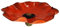 Insektentränke Keramik Blüte orange (11-12 cm)