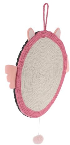 Beaupretty Cat Scratching Post Rope Mat Angel Design Cat Bed Pet Scratcher Scratch Pad for Home Decor