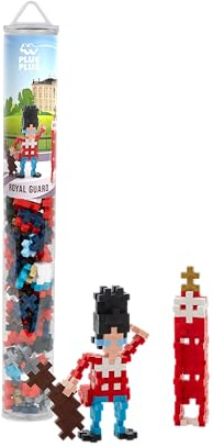Plus-Plus 4314 Geniales Konstruktionsspielzeug, Königliche Wache, Kreativ-Bausteine Tube, 100 Teile