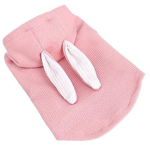 HEALEEP Puppy Hoodie Für Kleine Hunde Und Katzen Niedliches Design Mit Hasenohren Leichtes Und Sicheres Material Für Frühling Und Herbst Für Alltag Und Besondere Anlässe