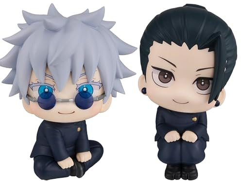Anjinguang Geto Suguru Gojo Satoru Figure Statue Anime Action Figur 10cm Mini Look Up Figuren Desktop Decoration Model Collection Gifts for Fans