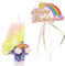 Bolosa Geburtstagskerzen Zahlen 4, Kerze 4. Geburtstag, Geburtstagskerzen Regenbogen, Geburtstagskerzen Kinder, Geburtstagskerzen fürTortendekoration, Birthday Candles, mit Tortendeko