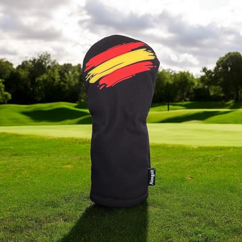 Funda Golf para Híbrido Estilo Bandera España en Negro | Made in España | Impermeable