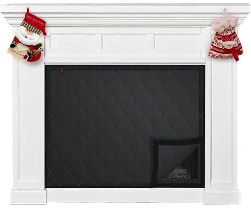 Holdes Insulated Fireplace Cover - Magnetic Draught Excluder for Indoor Fireplaces, Ventilation Covers for Insulation