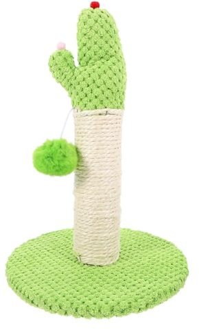 Milisten Rascador para Gatos Forma De Cactus Poste Rascador Alto y Resistente para Actividades De Mascotas y Decorativo para Hogar