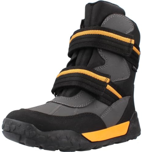 Geox JUNIOR J TREKKYUP BOY B ABX ANKLE BOOTS GREY/ORANGE 32_EU