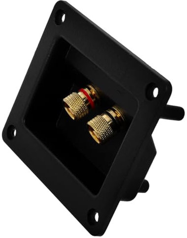jojofuny Lautsprecher Terminal Box Subwoofer Stecker Eckig Schraube Weg Buchse Stereo Kabel Typ Draht Audio Kreuzung Binden Abdeckungen Sub Platte Frequenzweiche Laden Zuhause Stecker Feder