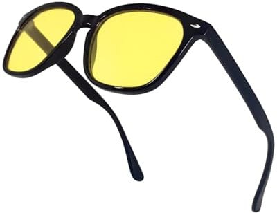 VUEECLAT 80% Yellow Blue Light Glasses for Woman Men| Ergonomic Design for Extended Use| Anti-Glare, Stylish Frame | Great for Computer, TV, Gaming Use & Night Owls