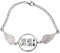 Armband mit englischem Zitat Keep Gypsy Child, Engelsflügel, M, Metall