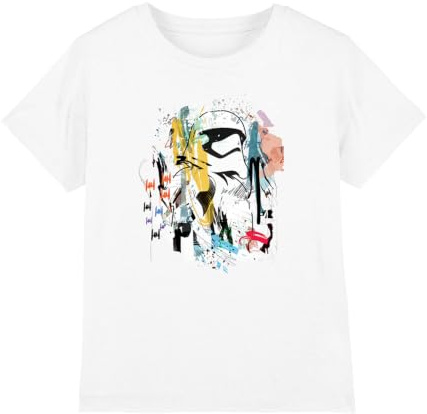 Star Wars Boy's Star Wars Abstract Trooper Unisex Kids T Shirt T-Shirt (Pack of 1)