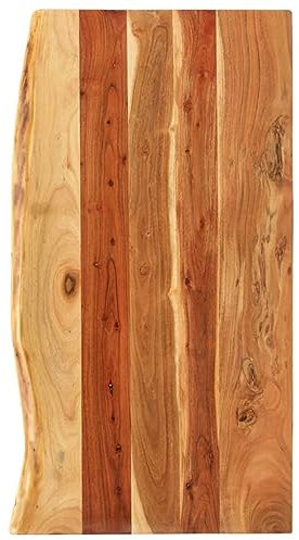 Juroupi Encimera para Armario tocador Madera Maciza Acacia 100x52x2,5cm Tocador Mesa Centro Mesita Cocina Comedor Salón