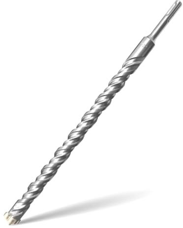 Foret SDS Plus 22mm x 350mm,avec 4 taillants en carbure et double vis, pour béton, pierre naturelle