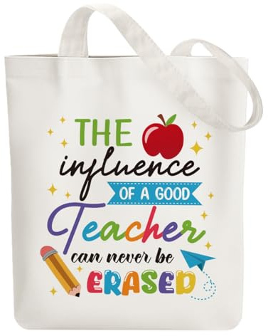 ANATTASOUL Baumwolltasche Personalisiert mit Text in Danke Lehrer, Leinwand Geschenk Tragetasche für Damen Freundin Mama Schwestern Ehefrau Geburtstag, Muttertag Tasche