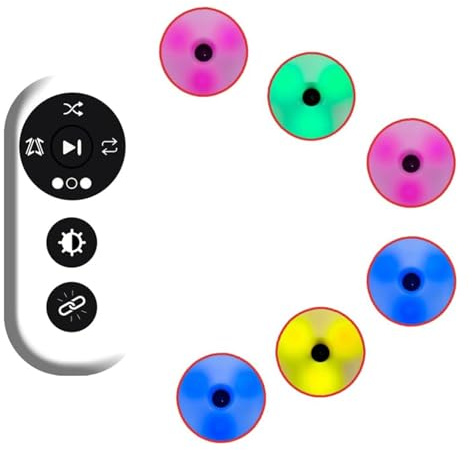 Zertylre Reaktionstraining Lichter,Speed Agility Reaction Training,Football Basketball Speed Training Remote Control Reaction Training Light für Erwachsene und Kinder