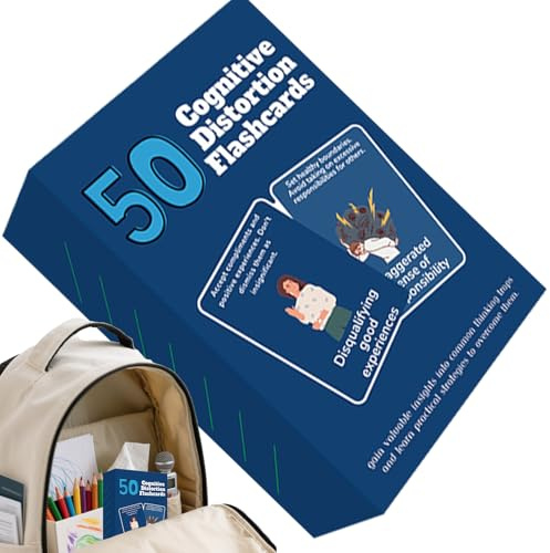 Cards | Mental Health | 50 Sheets Affirmation Cards for Teens | 5.7×8.7cm Emotion Regulation Tool with Mindfulness Prompts and Affirmations for Teens, Adults and Children