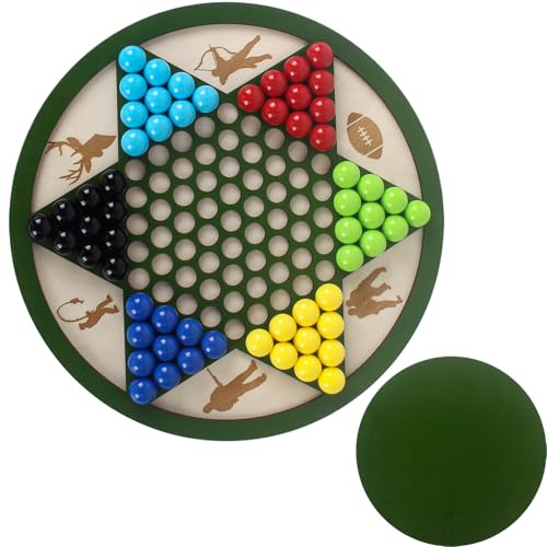 GjnjfdF Sternhalma,Holz Solitär Brettspiel - Familien Brettspiel Für Strategie Mehrspieler Unterhaltung Bei Grillabenden Strandpicknick